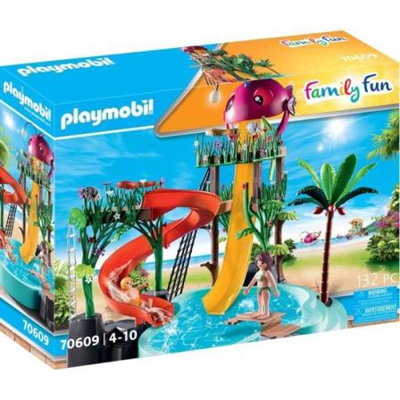 PLAYMOBIL - 70609 - Vattenland med rutschkanor - Disney Princesses - Blandat - 132 stycken Flerfärgad