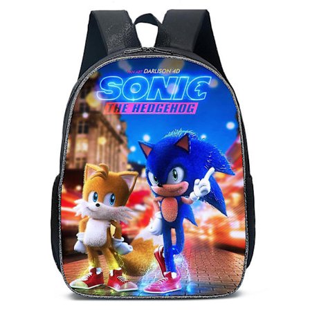 Cartoon Backpack Hedgehog Sonic Bag School Bag Kids