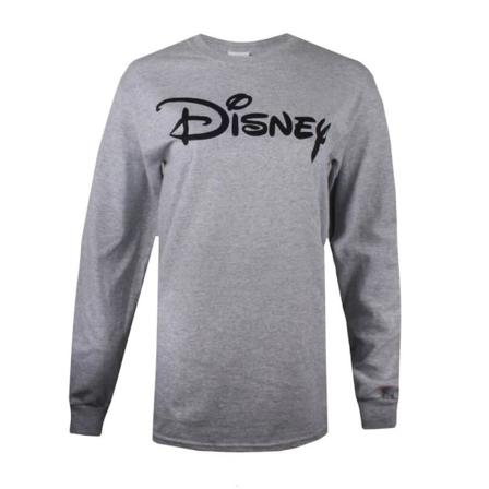 Disney Dam/dam Logotyp Långärmad T-shirt S Sports Grey