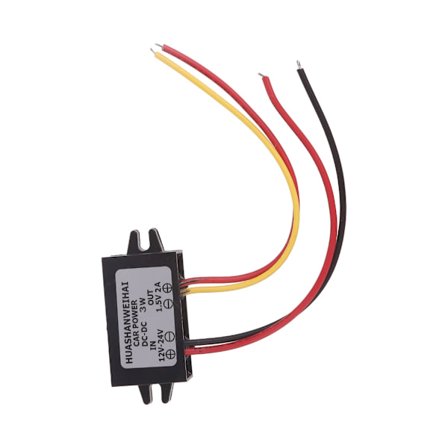 Bilstrømmodul 12V-24V til 1.5V nedkonverteringsmodul DC1.5V 2A/3A utgang