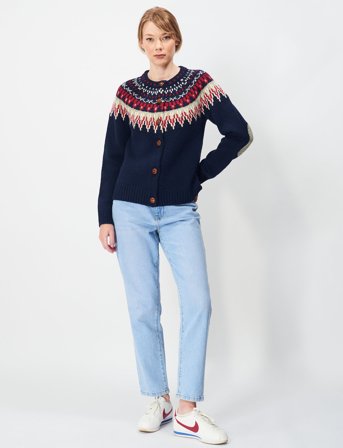 Jumperfabriken Joelle Cardigan - Navy - S