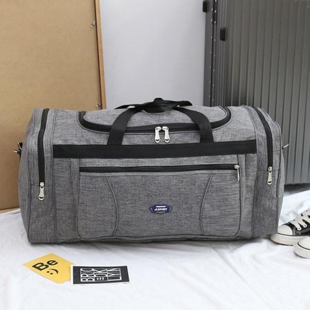 Käsilaukku Yhden olkapään matkalaukku Liikkuva laukku Ylimitoitettu matkalaukku Large gray style