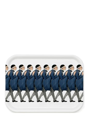 Design House Stockholm Uncle Blue Tray - White - 40 CL