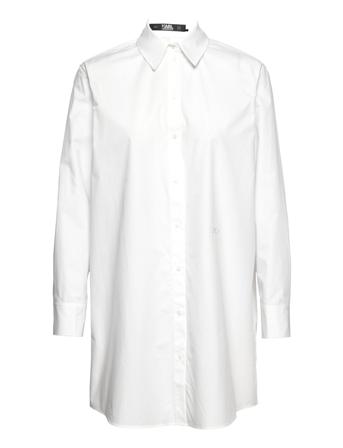 Tunic Logo Shirt Långärmad Skjorta Vit Karl Lagerfeld