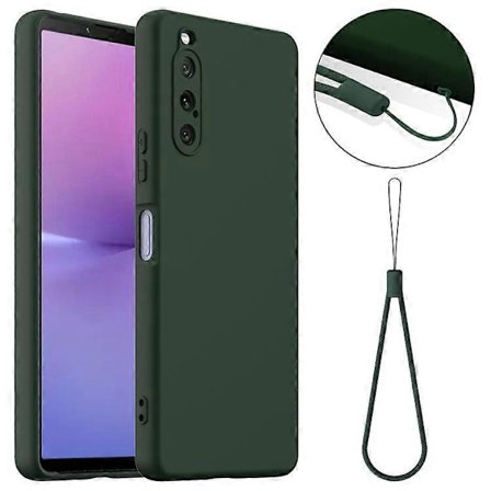 Kompatibel med Sony Xperia 10 V Cover Kompatibelt med MagSafe Flydende Silikone Telefon Cover med Snøre