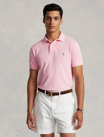 Polo Ralph Lauren Basic Mesh-Ssl-Knt - Pink - XXL