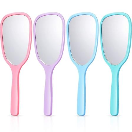 Håndspejl, Candy Colors Håndholdt bærbart spejl med håndtag, 4 stk
