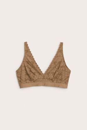Kappahl | Spets-bralette Brun XL | Brun
