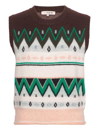 Ayla Vest Patterned A-View