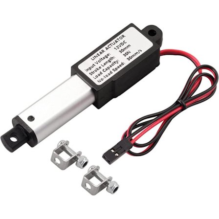 12V Mini Lineær Elektrisk Aktuator Aktuator Hastighed 30Mm/S Børstet DC Motor 30N Vandtæt med Beslag