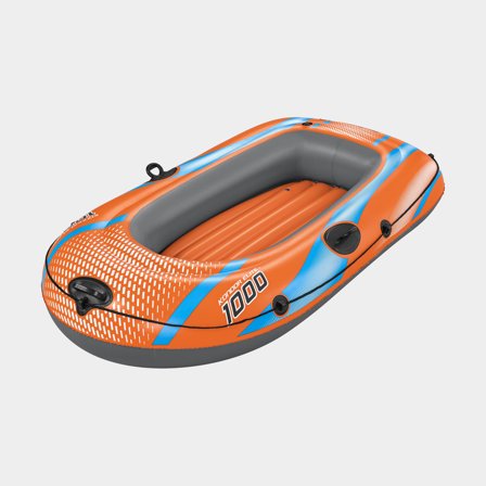 Inflatable boat / swim boat Bestway Kondor Elite 1000, 1.62 x 0.96 meter, orange + repair patch