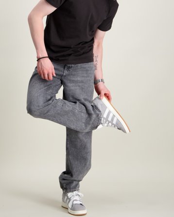 LMTD NLMBEX DNM R STRAIGHT PANT Grau Jeans Jungen - Kids Brand Store