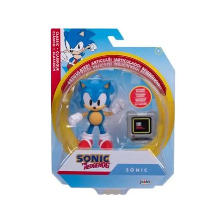 Sonic Figur med Tilbehør Sonic, 10,5 cm multifarget