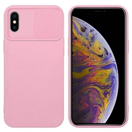 Fodral till Apple iPhone XS MAX Candy Pink Fodral Skal Silikon TPU och kameraskydd