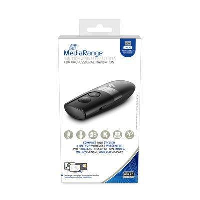 MediaRange Wireless Presenter Rf Black,