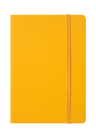 Åhléns Home Linjerad anteckningsbok A5 ROMEO Kontor & papper Gul ONESIZE