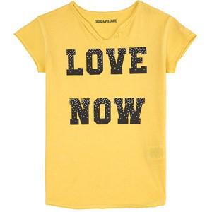 Kids - Zadig & Voltaire Yellow Love Now T-Shirt - Tops - 5 years - Yellow