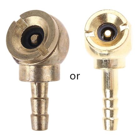 Ilmaventtiili 1/4" Raskaankaluston Renkaille, Kiinnikkeellä Paineenmittarille ja Ilmakompressoreille