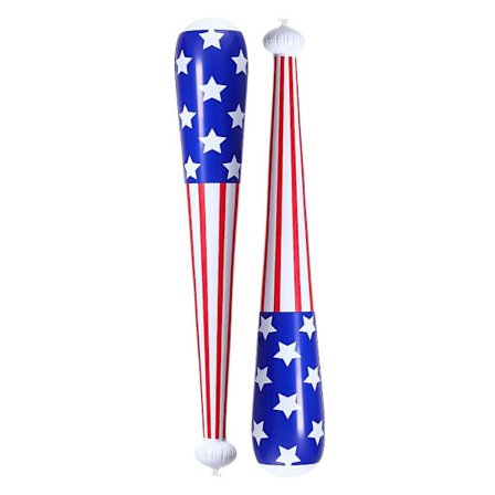 2st basebollträ uppblåsbar ballongsticka American Flag Print