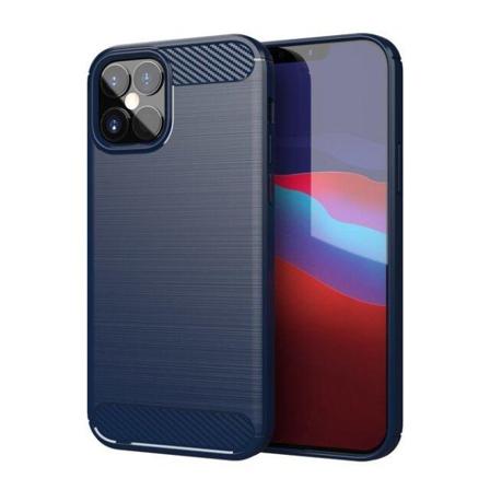 Iphone 12 Mini Skal - Anti-impact Carbon Blå