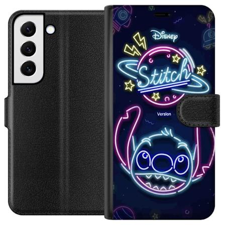 Samsung Galaxy S22+ 5G Lommeboketui Stitch Neon