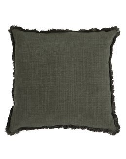 Tyynynpäällinen Danny yksivärinen hapsuilla 1 kpl Vihreä