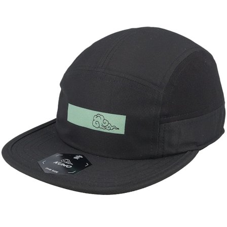 Kumo - Noir 5panel Casquette - Thin Wide Box Logo Cloudfit Black 5-panel @ Hatstore