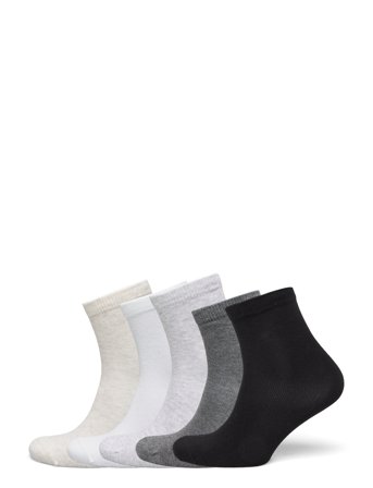 Lindex Sock 5 P Bb Plain Neutrals - Multi/patterned - 34/36