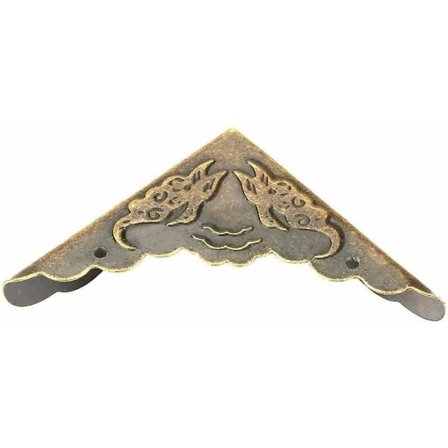 12 st Vintage Hörnskydd Dekor Järn Dekorativa Hörnskydd för Trälåda Kant