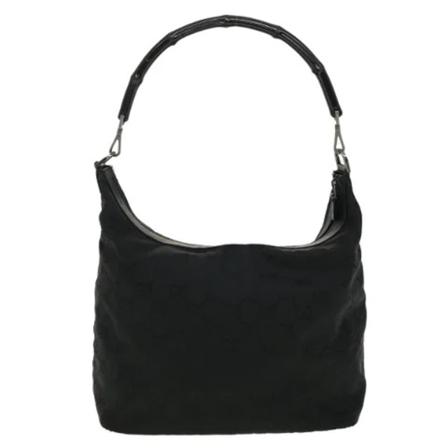 Gucci Vintage, Pre-owned Canvas gucci-bags Zwart, Dames, Maat:ONE Size,leer