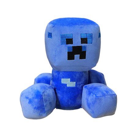 Minecraft Creeper Plyschleksaker runt spelet