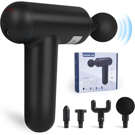 Massagepistol, gaver til mænd, kvinder, far, mor, 1,76 pund muskelmassager til lindring af ryg- og nakkesmerter, 6 hastigheder elektrisk massager til 