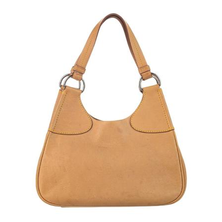 Prada Vintage Pre-owned Leather Shoulder Tas , Bruin , Dames , Maat: ONE Size Vintage Tassen
