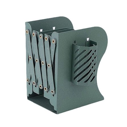 Tilbagetrækkelig bogstøtte, multifunktionel skrivebordsopbevaring bogskillevæg