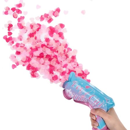Kön avslöjande konfettiballonger för honom eller henne (set om 10) Pojke eller flicka babyshower-tillbehör Dekorationer (rosa)