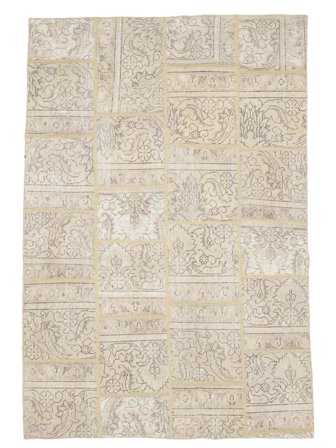 Patchwork Vloerkleed Handgeknoopt 130X200