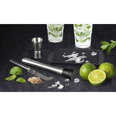 Mojitokit - Cook Concept - 4 Tillbehör - Svart Och Silver