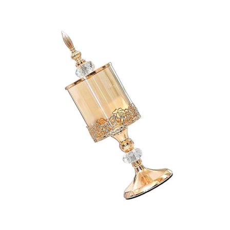 Lasinen karkkipurkki keksiastia kannella karkkisäiliö uutta vuotta Xams-pöytään