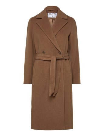 Filippa K Soft Wool Belted Coat - Brown - 38