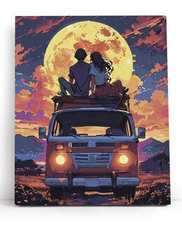 Paint by numbers Unter dem Vollmond