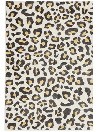 Leopold Tappeto Bambini Per Interni/Esterni Lavable 160X230 Bianco/Multicolore Animale