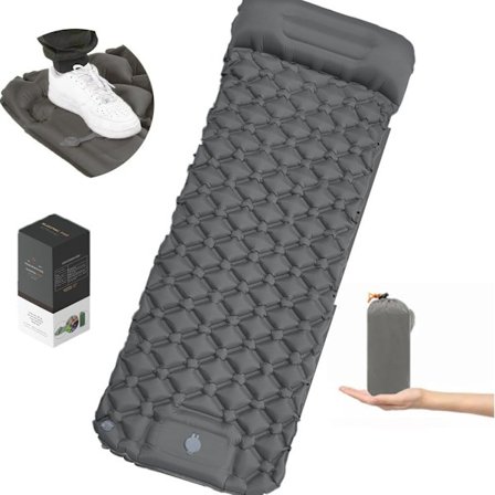 Liggunterlag, Ultralätt Uppblåsbar Liggunterlag för Camping, Inbyggd Pump, Ultimata för Camping, Vandring