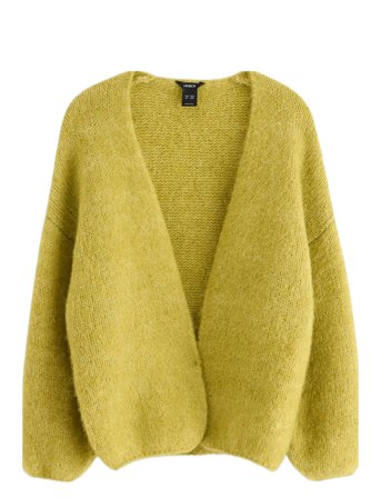 Strikket Cardigan Cream Lindex