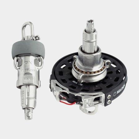 Paquete de sistema de enrollado con tambor de línea y giratorio de driza Seldén GX10, Ø120 mm, con cable AT Ø11 mm x 13 metros, para spinnaker/