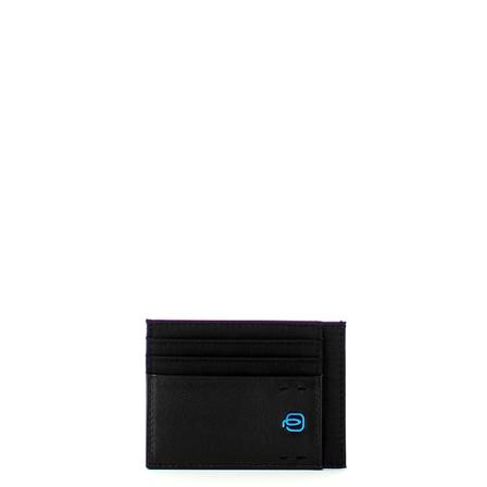 Piquadro Card Holder Sort, Herre Punge og Kortholder, Størrelse: ONE Size