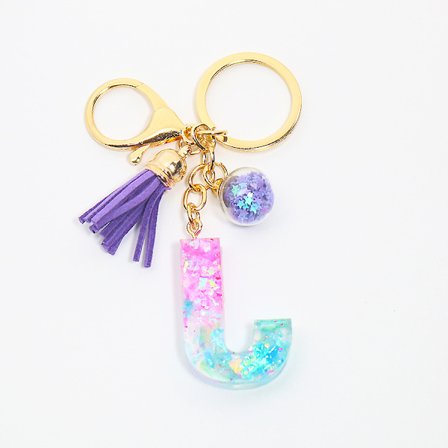Initial Letter Nøglering / Krystal Nøgleringe A-Z Bogstav Nøglering Til Bil / Alfabetiske Nøgleringe Til Kvinder Bogstav Taske Charm Til Kvinder