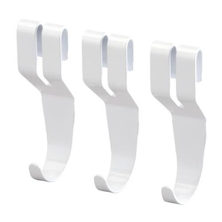 Elfa 472410 Yleiskoukku Valkoinen, 3 kpl, Vaatekaapit