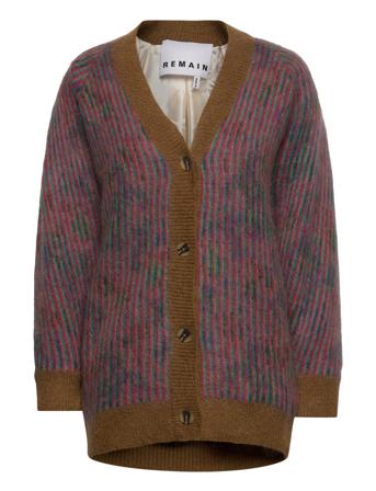 Jacket Knit Brushed Jacquard Neuletakki Monivärinen/Kuvioitu REMAIN Birger Christensen