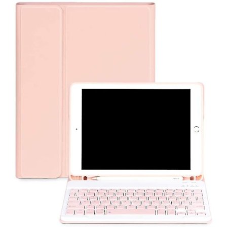 Bluetooth Tangentbordsfodral Lämpligt Kompatibelt med Ipad, Avtagbart Ultratunt Fodral, Inbyggd Pennhållare