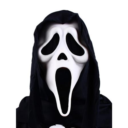Skummel film Skrik Latexmaske Voksen Halloween Kostyme Cosplay Kostyme Rekvisitt Halloween Maske White
